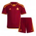 AS Roma Gianluca Mancini #23 Replica Home Minikit 2023-24 Short Sleeve (+ pants)